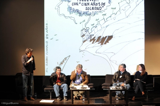  Débat devant une salle comble au FIFDH lors d’une soirée spéciale Amérique Centrale, avec la projection du film “Alma, une enfant de la violence” – Genève, 4 mars 2013 